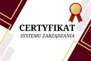 Certyfikat systemu zarządzania